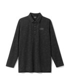 【ゼロハリバートン/ZERO HALLIBURTON / MEN】の【吸水速乾・UVカット】 カモフラージュ柄 ジャガード 長袖ポロシャツ ZHG-M5A9a 85126 ブラック|ID: prp329100004715617 ipo3291000000034069852