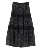【グリーンパークス/Green Parks】のレースドッキング花柄ティアードスカート 人気、トレンドファッション・服の通販 founy(ファニー) ファッション Fashion レディースファッション Fashion for Women スカート Skirts ティアードスカート Tiered Skirts 新作・新入荷 New Arrivals / New In おすすめ Recommended / Our Picks シアー Sheer, See-Through シンプル Simple, Minimal ティアードスカート Tiered Skirt, Flounced Skirt ドッキング Docking, Mixed Material ビンテージ Vintage, Retro Style プリント Print, Printed Pattern ポケット Pocket, Pocket Detail レース Lace, Lace Fabric ロング Long, Long-Length A/W・秋冬 Autumn/Winter thumbnail Black|ID: prp329100004715680 ipo3291000000034070160