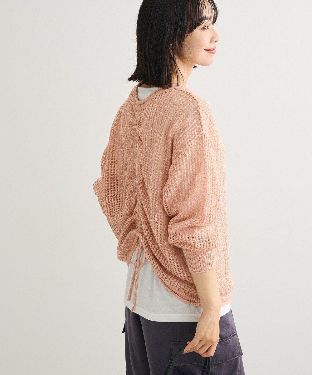 【グリーンパークス/Green Parks】のSET2点2wayシャーリングニット+インナー インテリア・キッズ・メンズ・レディースファッション・服の通販 founy(ファニー) 　ファッション　Fashion　レディースファッション　Fashion for Women　トップス・カットソー　Cut & Sew Tops　ニット　Knit Tops & Sweaters　インナー　Innerwear　シャーリング　Shirring, Ruched　センター　Center, Center Line　セーター　Sweater, Knitwear　ポケット　Pocket, Pocket Detail　A/W・秋冬　Autumn/Winter　Pink|ID: prp329100004715682 ipo3291000000036295756