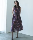 【自由区/JIYU-KU】の【カトリエムブーケ】Orchidee フラワープリントフレアワンピース ボルドー系|ID: prp329100004715683 ipo3291000000034070177