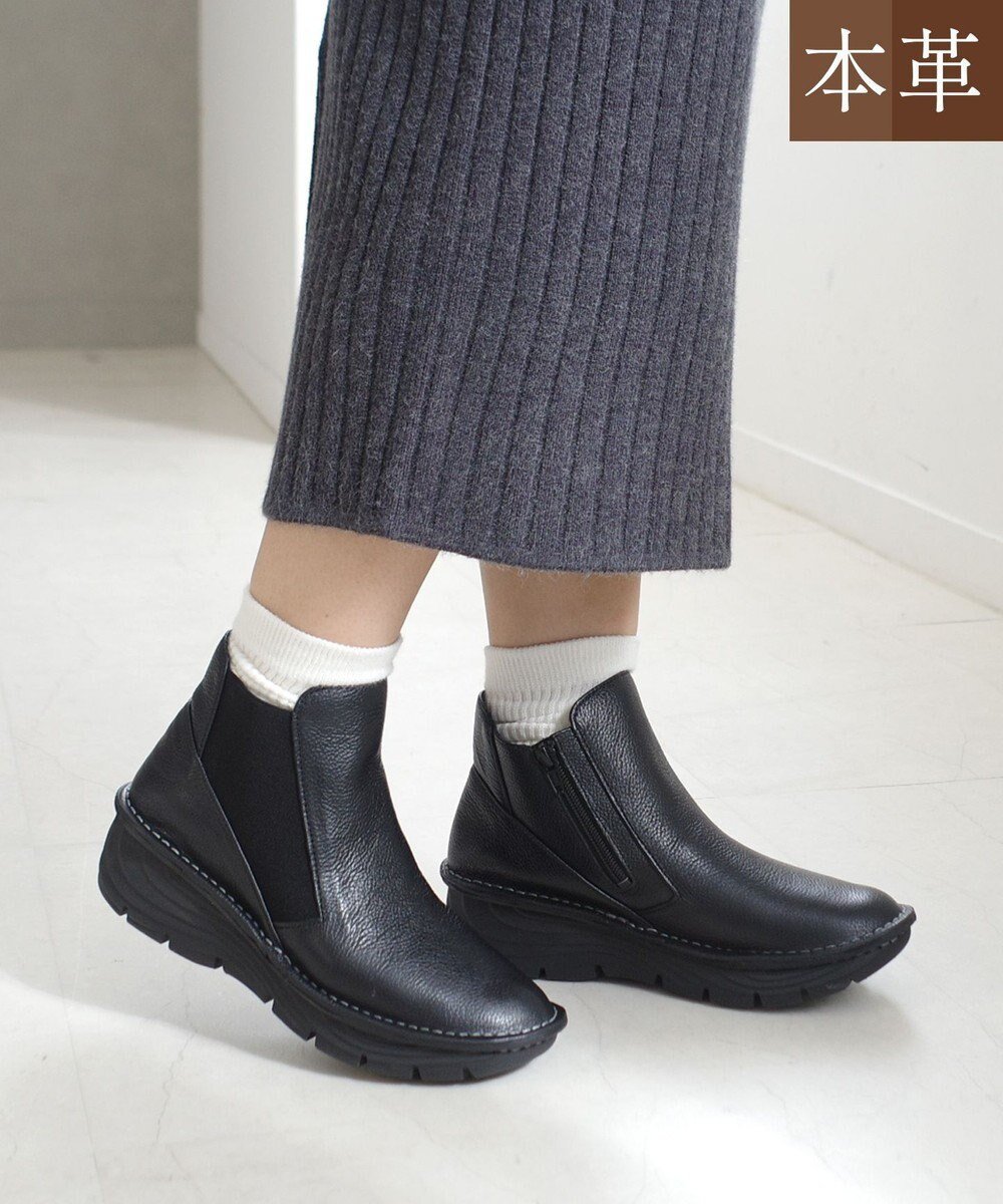 【ポインター/Pointer】の【本革/超軽量】サイドゴアショートブーツ 人気、トレンドファッション・服の通販 founy(ファニー) 　ファッション　Fashion　レディースファッション　Fashion for Women　新作・新入荷　New Arrivals / New In　カッティング　Cutting Detail　A/W・秋冬　Autumn/Winter　軽量　Lightweight, Ultra Light　 other-1|ID: prp329100004715701 ipo3291000000034070303