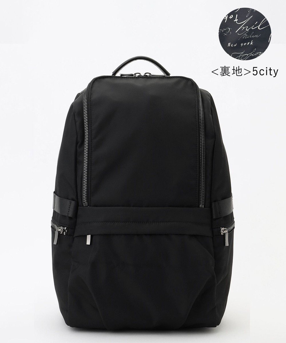 【アイシービー/iCB】の【10/1-10/26期間限定・完全受注生産・A4サイズ収納可・撥水】8ポケットナイロンリュック インテリア・キッズ・メンズ・レディースファッション・服の通販 founy(ファニー) 　ファッション　Fashion　レディースファッション　Fashion for Women　バッグ　Bags　コンパクト　Compact, Small Size　シルバー　Silver, Metallic Silver　人気　Popular, Best Seller　フラット　Flat, Flat Shoes　プリント　Print, Printed Pattern　ポケット　Pocket, Pocket Detail　メッシュ　Mesh, Net Fabric　リュック　Backpack, Rucksack　新作・新入荷　New Arrivals / New In　ブラックニッケル×5cityプリント|ID: prp329100004715703 ipo3291000000034070353