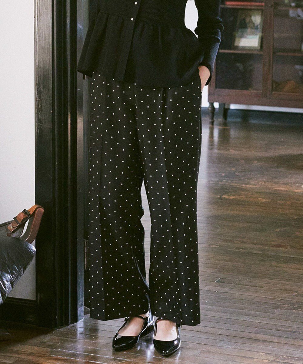 【アースミュージックアンドエコロジー/earth music&ecology】のリラックスドットパンツ インテリア・キッズ・メンズ・レディースファッション・服の通販 founy(ファニー) ファッション Fashion レディースファッション Fashion for Women パンツ Pants & Trousers おすすめ Recommended / Our Picks ツイル Twist, Twisted Detail ドット Polka Dot, Dot Pattern プリント Print, Printed Pattern ポケット Pocket, Pocket Detail リラックス Relax, Relaxed Fit ワイド Wide, Wide Fit A/W・秋冬 Autumn/Winter Black|ID: prp329100004715706 ipo3291000000034070371