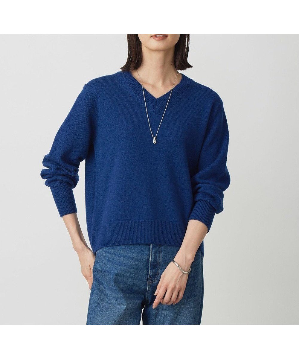【ジェイ プレス/J.PRESS】のCASHBIT NEO Vネック ニット インテリア・キッズ・メンズ・レディースファッション・服の通販 founy(ファニー) ファッション Fashion レディースファッション Fashion for Women トップス・カットソー Cut & Sew Tops ニット Knit Tops & Sweaters Vネックトップス V-Neck Tops / V-Cut Neckline Shirts エレガント 上品 Elegant シンプル Simple, Minimal セーター Sweater, Knitwear ベーシック Basic, Essential A/W・秋冬 Autumn/Winter ロイヤルブルー系|ID: prp329100004715707 ipo3291000000034070377