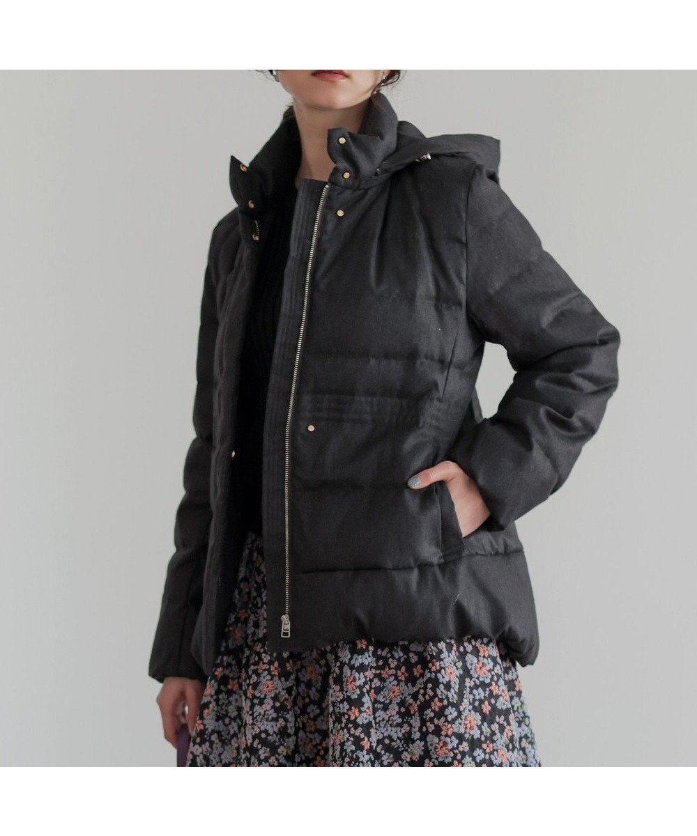 【組曲/KUMIKYOKU】のライトタフタショート ダウン インテリア・キッズ・メンズ・レディースファッション・服の通販 founy(ファニー) 　ファッション　Fashion　レディースファッション　Fashion for Women　アウター　Coat / Outerwear Collection　コート・ロングコート・ピーコート　Long Coats, Peacoats & More　レディースジャケット・軽アウター　Jackets　軽量　Lightweight, Ultra Light　ショート　Short, Short Length　シンプル　Simple, Minimal　ジャケット　Jacket, Outerwear　スタンド　Stand Collar, Upright Stand　タフタ　Taffeta, Structured Fabric　ダウン　Down, Puffer　ツイード　Twill, Twill Weave　定番　Standard, Basic Item　バランス　Balance, Style Balance　パターン　Pattern, Design Print　プリント　Print, Printed Pattern　防寒　Cold Protection, Winter-Ready　無地　Plain, Solid Color　リラックス　Relax, Relaxed Fit　ワイド　Wide, Wide Fit　冬　Winter / This Winter　A/W・秋冬　Autumn/Winter　エレガント 上品　Elegant　チャコールツイード系5|ID: prp329100004715708 ipo3291000000034399206