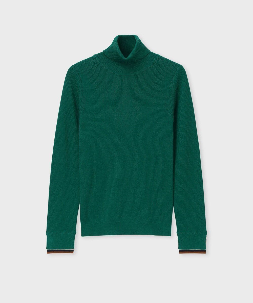 【ポール スミス/Paul Smith】の【洗える】ハイゲージ タートルネック ニット インテリア・キッズ・メンズ・レディースファッション・服の通販 founy(ファニー) ファッション Fashion レディースファッション Fashion for Women トップス・カットソー Cut & Sew Tops ニット Knit Tops & Sweaters タートルネック・ハイネックトップス Turtlenecks & High-Neck Tops おすすめ Recommended / Our Picks アンサンブル Ensemble Set カフス Cuff Design カーディガン Cardigan, Knitwear コンパクト Compact, Small Size ジャケット Jacket, Outerwear ストライプ Stripe, Striped Pattern セーター Sweater, Knitwear タートルネック Turtleneck, High Neck ダブル Double, Double-Breasted 夏 Summer S/S・春夏 SS, Spring/Summer, Warm Season 洗える Machine Washable A/W・秋冬 Autumn/Winter グリーン|ID: prp329100004715712 ipo3291000000034070398