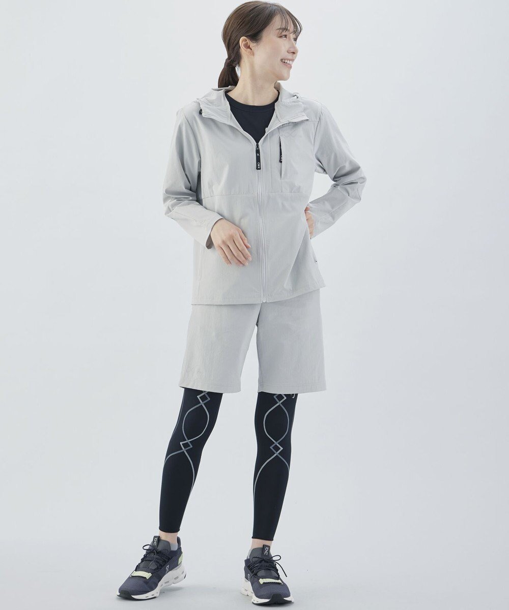 【シーダブリューエックス/CW-X】の【WOMEN】 CW-X トップス ジャケット 長袖 はっ水(本体) UVカット率90%以上(本体) フード付き レディース DWY549 /ワコール インテリア・キッズ・メンズ・レディースファッション・服の通販 founy(ファニー) 　ファッション　Fashion　レディースファッション　Fashion for Women　アウター　Coat / Outerwear Collection　レディースジャケット・軽アウター　Jackets　新作・新入荷　New Arrivals / New In　ジャケット　Jacket, Outerwear　ドローコード　Drawcord, Drawstring Cord　ポケット　Pocket, Pocket Detail　長袖　Long Sleeve, Full Sleeve　グレー|ID: prp329100004715716 ipo3291000000034070417