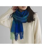 【23区/NIJYUSANKU】のカシミヤ チェック マフラー ブルー系|ID: prp329100004715723 ipo3291000000034746255