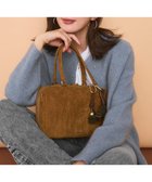 【23区/NIJYUSANKU】の【WEB 一部店舗限定】スエード ボストン バッグ キャメル系|ID:prp329100004715724