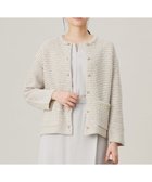 【自由区/JIYU-KU】のツイード調ニット ジャケット 人気、トレンドファッション・服の通販 founy(ファニー) ファッション Fashion レディースファッション Fashion for Women カーディガン Cardigan, Knitwear ジャケット Jacket, Outerwear セレモニー Ceremony ツイード Twill, Twill Weave バランス Balance, Style Balance エレガント 上品 Elegant A/W・秋冬 Autumn/Winter 軽量 Lightweight, Ultra Light thumbnail ベージュ系|ID: prp329100004715732 ipo3291000000034070598