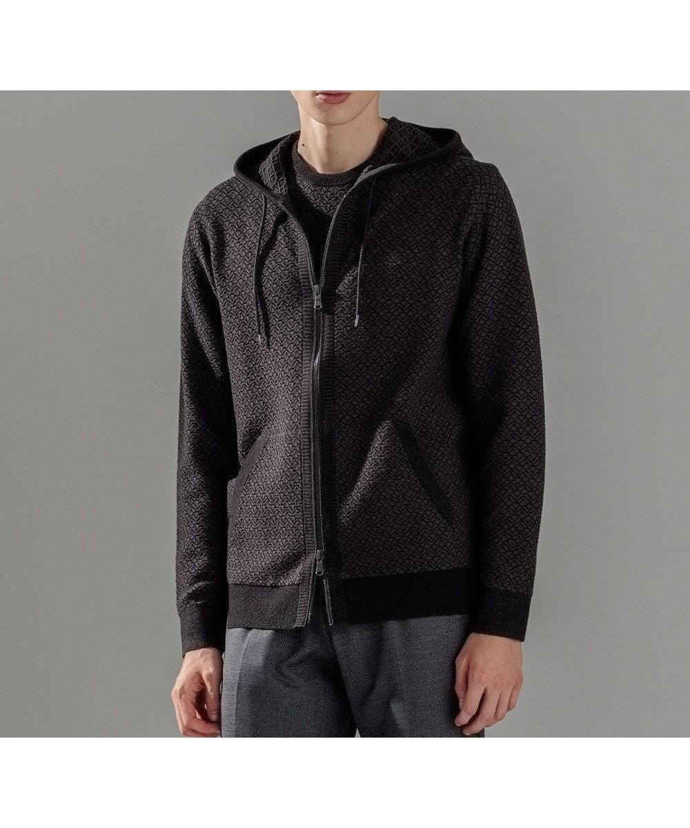 【ジョゼフ オム/JOSEPH HOMME / MEN】の【イージーケア】 ヴィスコースリンクス ジップアップニットフーディー 人気、トレンドファッション・服の通販 founy(ファニー) 　ファッション　Fashion　メンズファッション　Fashion for Men　トップス・カットソー　Cut & Sew Tops　ニット・セーター / 定番トップス　Knit Tops & Sweaters　インナー　Innerwear　ジャケット　Jacket, Outerwear　セーター　Sweater, Knitwear　パーカー　Hoodie, Parka　フロント　Front, Front Design　ベーシック　Basic, Essential　ポケット　Pocket, Pocket Detail　羽織　Haori, Light Jacket　メランジ　Melange, Mixed Yarn　ロング　Long, Long-Length　A/W・秋冬　Autumn/Winter　 other-1|ID: prp329100004716657 ipo3291000000034079367
