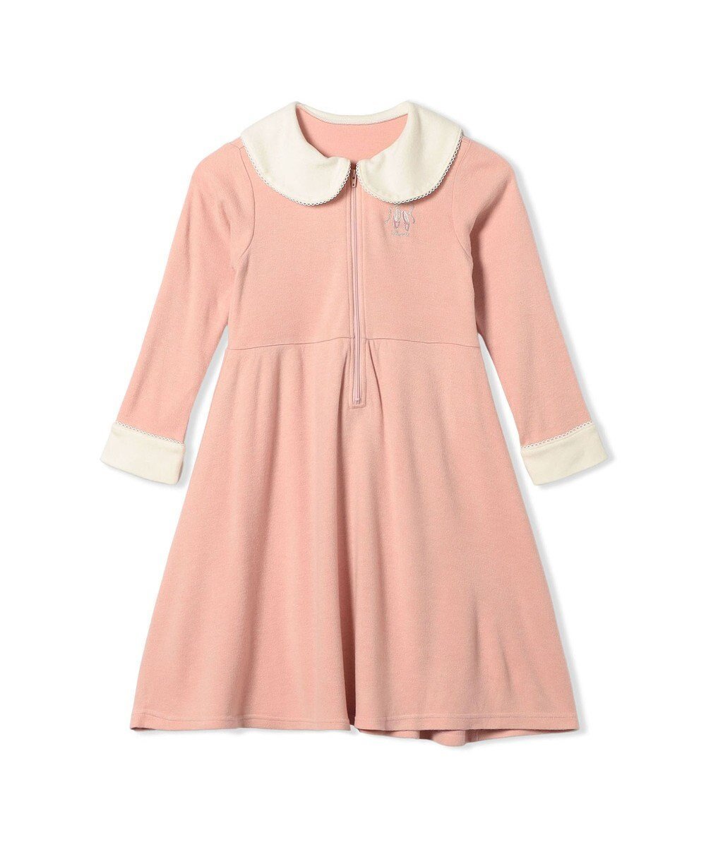 【チャコット/Chacott / KIDS】のジップアップワンピース インテリア・キッズ・メンズ・レディースファッション・服の通販 founy(ファニー) ファッション Fashion キッズファッション Fashion for Kids ワンピース Dresses おすすめ Recommended / Our Picks ウォーム Warm Fabric フォーマル Formal, Dressy エレガント 上品 Elegant ピンク|ID: prp329100004716669 ipo3291000000034756887
