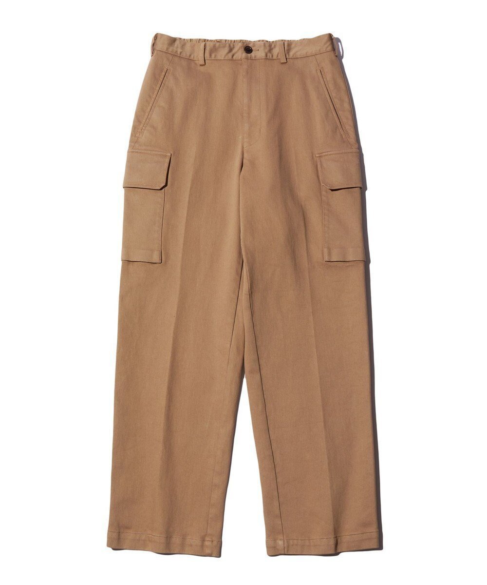 【ジェイ プレス/J.PRESS / MEN】のコットンピケストレッチ カーゴパンツ インテリア・キッズ・メンズ・レディースファッション・服の通販 founy(ファニー) 　ファッション　Fashion　メンズファッション　Fashion for Men　ボトムス　Bottoms　カーゴパンツ　Cargo Pants, Utility Pants　ストレッチ　Stretch, Stretchy Fabric　ストレート　Straight, Straight Cut　スラックス　Slacks, Dress Pants　ダウン　Down, Puffer　パターン　Pattern, Design Print　ボトム　Bottoms, Lower Wear　ワイド　Wide, Wide Fit　A/W・秋冬　Autumn/Winter　おすすめ　Recommended / Our Picks　日本製　Made In Japan　エレガント 上品　Elegant　ベージュ系|ID: prp329100004716681 ipo3291000000034079433