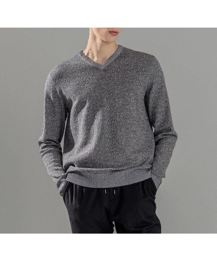 【ジョゼフ オム/JOSEPH HOMME / MEN】のライトアムンゼン Vネック インテリア・キッズ・メンズ・レディースファッション・服の通販 founy(ファニー) https://founy.com/ ファッション Fashion メンズファッション Fashion for Men トップス・カットソー Cut & Sew Tops ニット・セーター / 定番トップス Knit Tops & Sweaters インナー Innerwear カットソー Cut and Sewn Top セーター Sweater, Knitwear フィット Fit, Slim Fit ベーシック Basic, Essential メランジ Melange, Mixed Yarn レギュラー Regular, Standard Fit ロング Long, Long-Length A/W・秋冬 Autumn/Winter 長袖 Long Sleeve, Full Sleeve |ID: prp329100004716689 ipo3291000000034079463