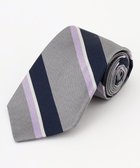 【ジェイ プレス/J.PRESS / MEN】の【JAPANESE TWILL STRIPE COLLECTION】ツイルストライプ ネクタイ ライトグレー系2|ID: prp329100004716695 ipo3291000000034079489