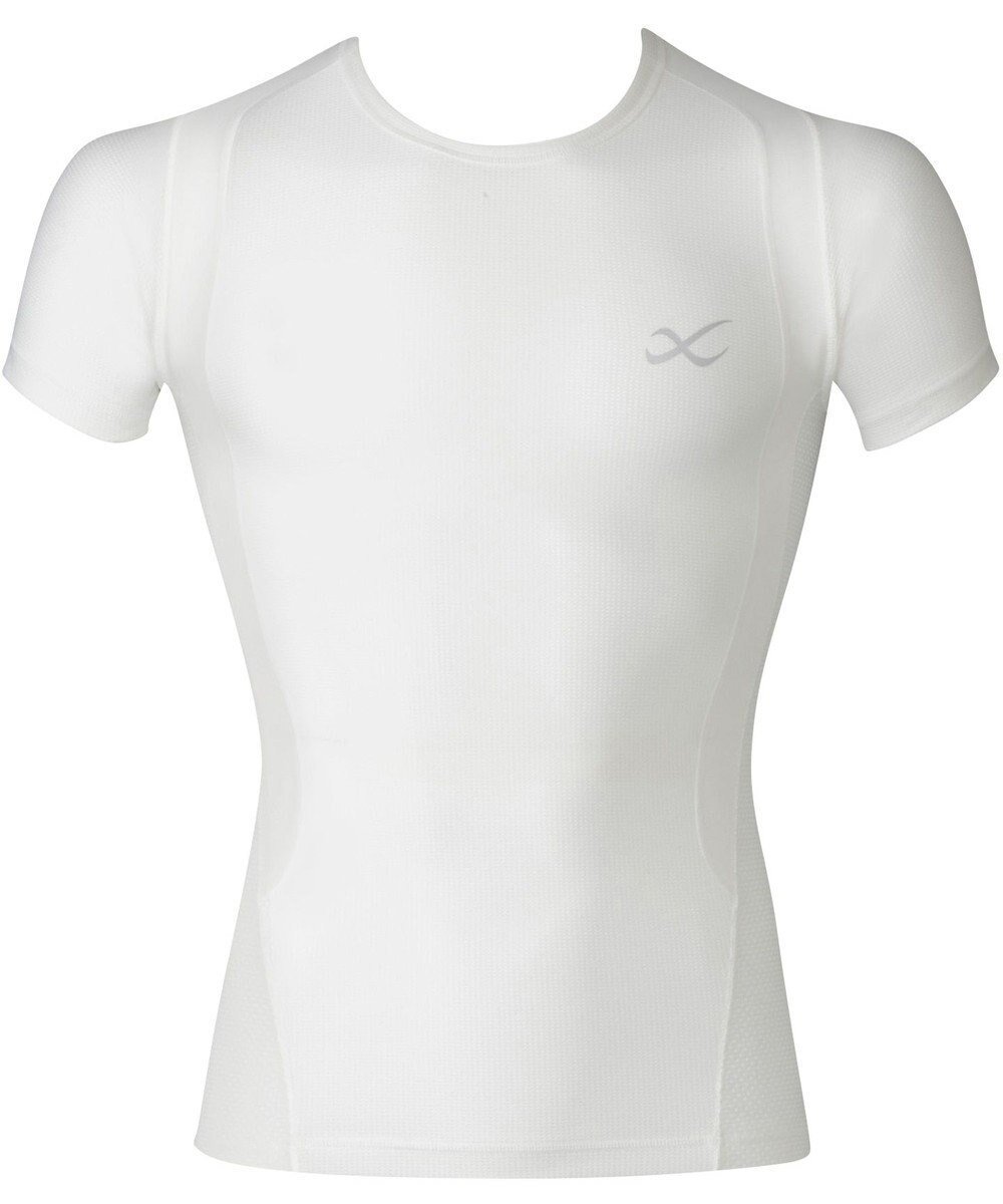 【シーダブリューエックス/CW-X / MEN】の【MEN】 CW-X 機能性トップス 【JYURYU TOP】 メッシュ 半袖 肩が動かしやすくなる 運動時の疲労を軽減 ゴルフ 球技 マラソン JAO395 /ワコール インテリア・キッズ・メンズ・レディースファッション・服の通販 founy(ファニー) 　ファッション　Fashion　メンズファッション　Fashion for Men　トップス・カットソー　Cut & Sew Tops　切替　Switching, Contrast Panel　抗菌　Antibacterial, Bacteria-Resistant　スポーツ　Sports, Activewear　フィット　Fit, Slim Fit　半袖　Short Sleeve, Half Sleeve　メッシュ　Mesh, Net Fabric　おすすめ　Recommended / Our Picks　ゴルフ　Golf　アイボリー|ID: prp329100004716699 ipo3291000000034079506