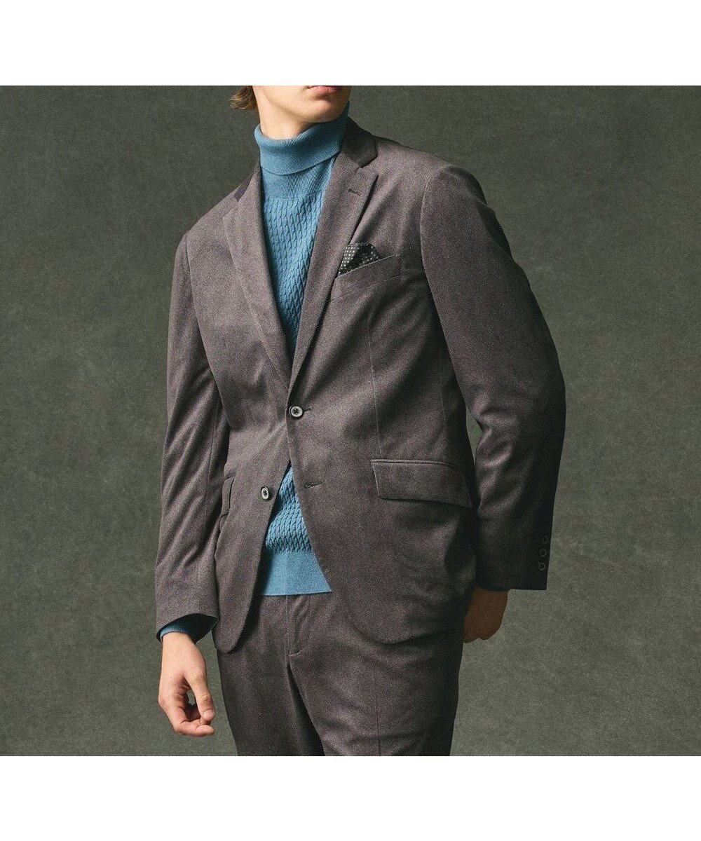 【ジョセフ アブード/JOSEPH ABBOUD / MEN】の【軽量/ストレッチ/スウェードタッチ】トリコットコーデュロイ ジャケット インテリア・キッズ・メンズ・レディースファッション・服の通販 founy(ファニー) 　ファッション　Fashion　メンズファッション　Fashion for Men　アウター　Men's Coats Outerwear　テーラードジャケット　Tailored Jackets & Blazers　コーデュロイ　Corduroy, Cord Fabric　軽量　Lightweight, Ultra Light　シンプル　Simple, Minimal　ジャケット　Jacket, Outerwear　ストレッチ　Stretch, Stretchy Fabric　スマート　Smart, Elegant　プリント　Print, Printed Pattern　ポケット　Pocket, Pocket Detail　A/W・秋冬　Autumn/Winter　新作・新入荷　New Arrivals / New In　おすすめ　Recommended / Our Picks　グレー系|ID: prp329100004716715 ipo3291000000034079581