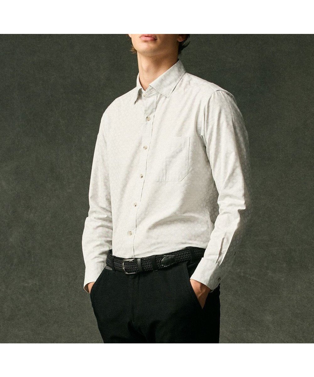 【ジョセフ アブード/JOSEPH ABBOUD / MEN】の【柔らか】ファインパターンプリント シャツ インテリア・キッズ・メンズ・レディースファッション・服の通販 founy(ファニー) 　ファッション　Fashion　メンズファッション　Fashion for Men　トップス・カットソー　Cut & Sew Tops　メンズシャツ　Shirts　インナー　Innerwear　春　Spring　クラシカル　Classical, Vintage-Inspired　ジャケット　Jacket, Outerwear　プリント　Print, Printed Pattern　モダン　Modern, Contemporary　リラックス　Relax, Relaxed Fit　S/S・春夏　SS, Spring/Summer, Warm Season　新作・新入荷　New Arrivals / New In　おすすめ　Recommended / Our Picks　夏　Summer　エレガント 上品　Elegant　アイボリー系5|ID: prp329100004716735 ipo3291000000034079662