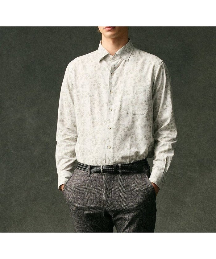 【ジョセフ アブード/JOSEPH ABBOUD / MEN】の【自然な光沢感】コットンビエラフラワープリント シャツ インテリア・キッズ・メンズ・レディースファッション・服の通販 founy(ファニー) https://founy.com/ ファッション Fashion メンズファッション Fashion for Men トップス・カットソー Cut & Sew Tops メンズシャツ Shirts インナー Innerwear カーディガン Cardigan, Knitwear クラシック Classic, Timeless Style ジャケット Jacket, Outerwear とろみ Fluid, Flowy Fabric ツイル Twist, Twisted Detail ドレープ Drape, Draping Fabric フラワー Flower, Floral モチーフ Motif, Design Theme A/W・秋冬 Autumn/Winter 新作・新入荷 New Arrivals / New In おすすめ Recommended / Our Picks エレガント 上品 Elegant ビジネス 仕事 通勤 Business / Work / Commuting |ID: prp329100004716737 ipo3291000000034079667