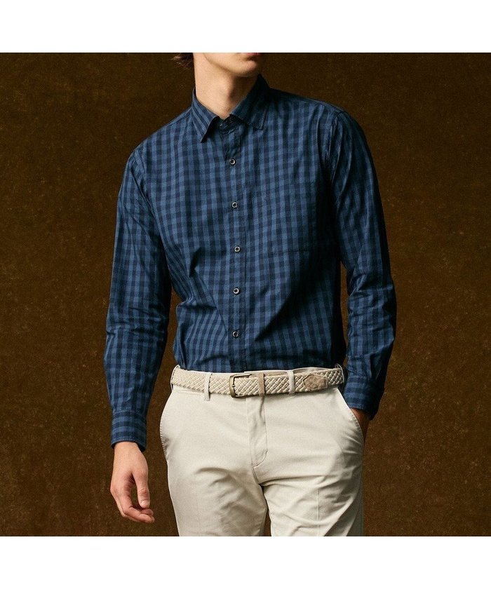 【ジョセフ アブード/JOSEPH ABBOUD / MEN】の【綿100%】メランジギンガムチェック シャツ インテリア・キッズ・メンズ・レディースファッション・服の通販 founy(ファニー) https://founy.com/ ファッション Fashion メンズファッション Fashion for Men トップス・カットソー Cut & Sew Tops メンズシャツ Shirts インナー Innerwear ギンガム Gingham, Gingham Fabric ジャケット Jacket, Outerwear チェック Check, Plaid, Tartan ベーシック Basic, Essential メランジ Melange, Mixed Yarn A/W・秋冬 Autumn/Winter 新作・新入荷 New Arrivals / New In おすすめ Recommended / Our Picks エレガント 上品 Elegant ビジネス 仕事 通勤 Business / Work / Commuting |ID: prp329100004716741 ipo3291000000034079680