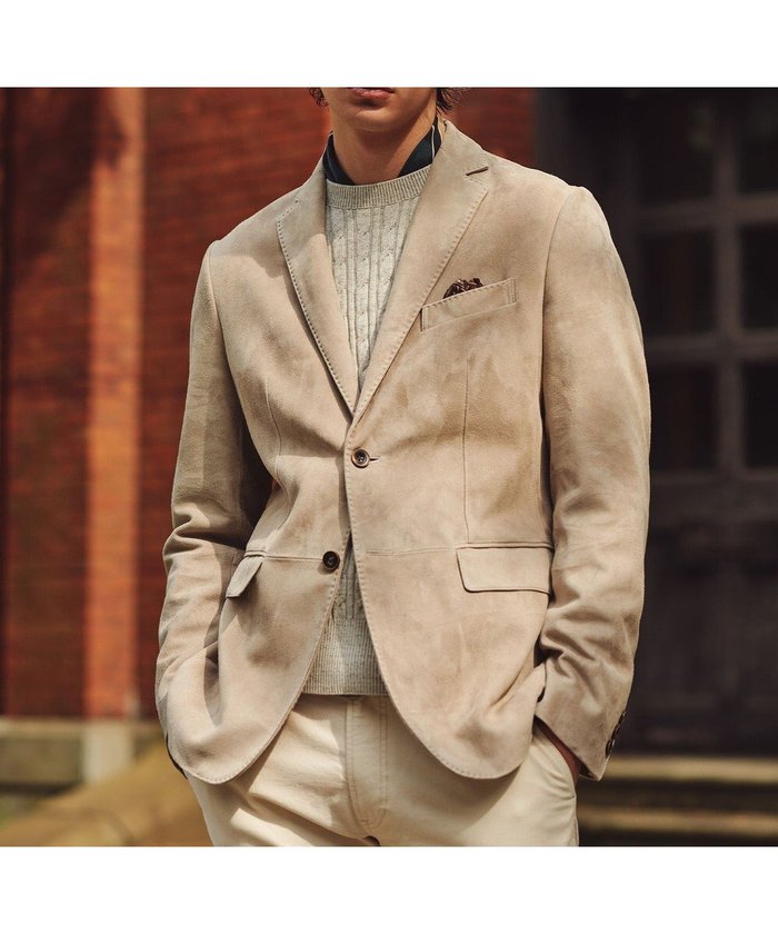 【ジョセフ アブード/JOSEPH ABBOUD / MEN】の【やぎ革ゴートスウェード/軽量/ソフト/ストレッチ】ゴートスウェード ジャケット インテリア・キッズ・メンズ・レディースファッション・服の通販 founy(ファニー) https://founy.com/ ファッション Fashion メンズファッション Fashion for Men アウター Men's Coats Outerwear テーラードジャケット Tailored Jackets & Blazers クラシック Classic, Timeless Style 軽量 Lightweight, Ultra Light ジャケット Jacket, Outerwear ストレッチ Stretch, Stretchy Fabric フラップ Flap, Flap Pocket ポケット Pocket, Pocket Detail A/W・秋冬 Autumn/Winter 新作・新入荷 New Arrivals / New In おすすめ Recommended / Our Picks エレガント 上品 Elegant |ID: prp329100004716743 ipo3291000000034079686