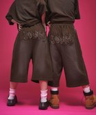 【ウィゴー/WEGO】の【ユニセックス着用ITEM/ウエストゴム】ダメージアップリケショートパンツ ブラウン|ID: prp329100004716745 ipo3291000000034079695