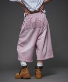 【ウィゴー/WEGO】の【ユニセックス着用ITEM/ウエストゴム】ダメージアップリケショートパンツ ピンク|ID: prp329100004716745 ipo3291000000034079696