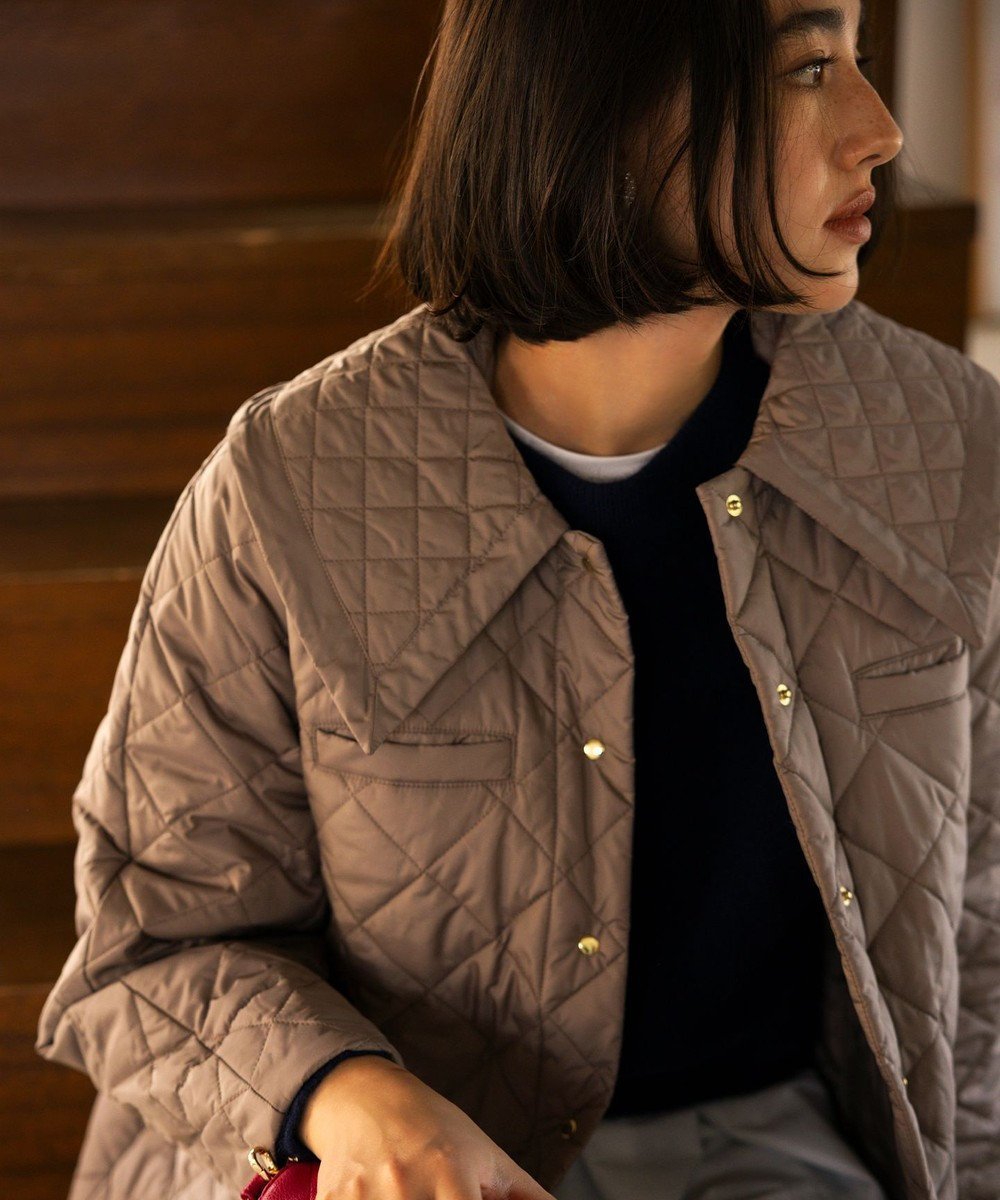 【組曲/KUMIKYOKU】の【洗える・中綿】2WAYキルト コート インテリア・キッズ・メンズ・レディースファッション・服の通販 founy(ファニー) 　ファッション　Fashion　レディースファッション　Fashion for Women　アウター　Coat / Outerwear Collection　コート・ロングコート・ピーコート　Long Coats, Peacoats & More　レディースジャケット・軽アウター　Jackets　インナー　Innerwear　洗える　Machine Washable　キルティング　Quilted, Quilting　キルト　Quilt, Quilted Fabric　クラシカル　Classical, Vintage-Inspired　ジャケット　Jacket, Outerwear　タフタ　Taffeta, Structured Fabric　A/W・秋冬　Autumn/Winter　エレガント 上品　Elegant　ベージュ系|ID: prp329100004716761 ipo3291000000035770833