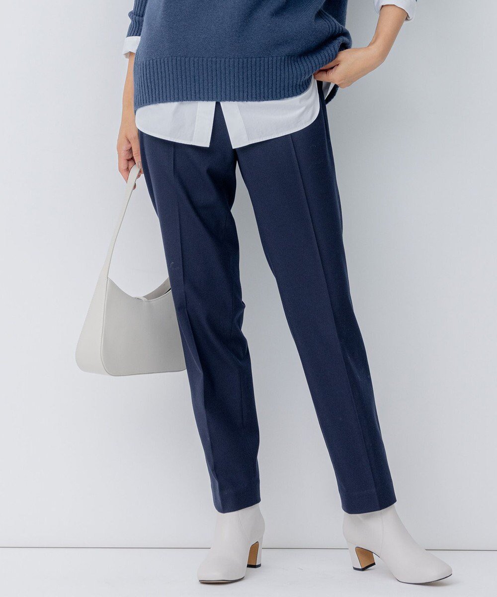 【23区/NIJYUSANKU】の【洗える】ウォームストレッチ テーパード パンツ インテリア・キッズ・メンズ・レディースファッション・服の通販 founy(ファニー) ファッション Fashion レディースファッション Fashion for Women パンツ Pants & Trousers ウォーム Warm Fabric 洗える Machine Washable ストレッチ Stretch, Stretchy Fabric センター Center, Center Line チェック Check, Plaid, Tartan テーパード Tapered, Tapered Pants 定番 Standard, Basic Item 冬 Winter / This Winter A/W・秋冬 Autumn/Winter 2023年 2023 2023-2024秋冬・A/W Autumn/Winter 2023–24 AW23–24 ネイビー系|ID: prp329100004716781 ipo3291000000034211200