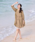 【ティアクラッセ/Tiaclasse】の【洗える】ティアードチュニックブラウス ベージュ|ID: prp329100004716796 ipo3291000000034398544