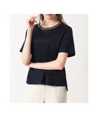 【ダックス/DAKS】のミニハウスチェック襟 Tシャツ 人気、トレンドファッション・服の通販 founy(ファニー) ファッション Fashion レディースファッション Fashion for Women トップス・カットソー Cut & Sew Tops シャツ・ブラウス・オフィスカジュアル Elegant Blouses & Button-Ups ロングTシャツ・Tシャツ Longline T-Shirts & Tees カットソー・ベーシックTシャツ Cut-and-Sewn Tops / Stretch Tees & Basics カットソー Cut and Sewn Top 夏 Summer 定番 Standard, Basic Item S/S・春夏 SS, Spring/Summer, Warm Season A/W・秋冬 Autumn/Winter thumbnail ネイビー|ID: prp329100004716806 ipo3291000000034080057