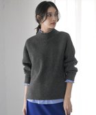 【エニィ スィス/any SiS】のハイネックAir ニット チャコール|ID: prp329100004716809 ipo3291000000034271567