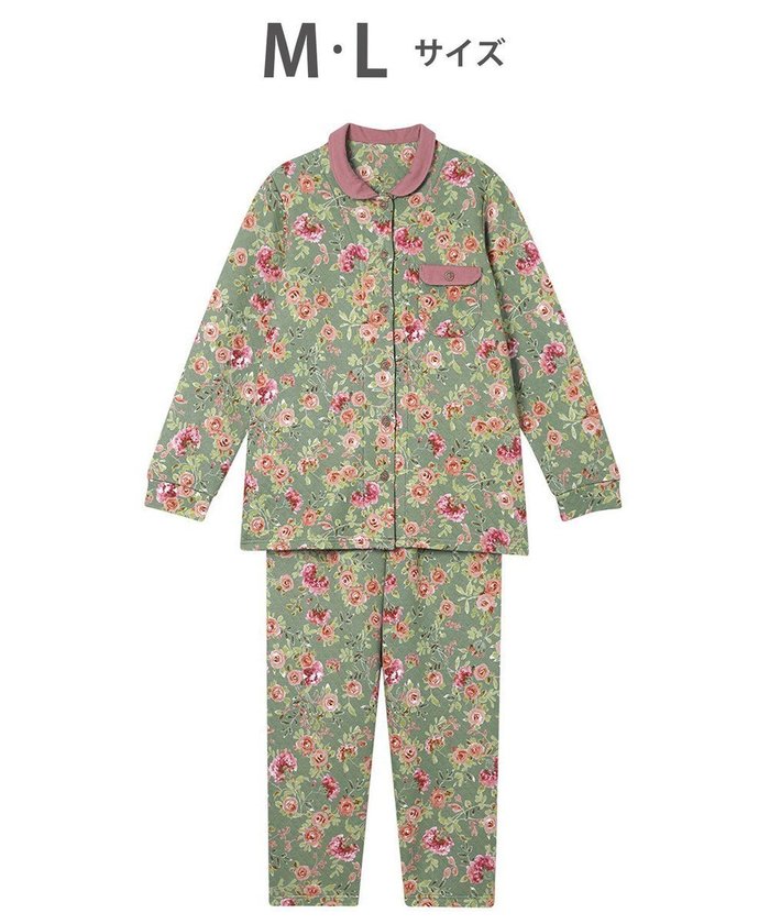 【ワコール/WACOAL】のワコール_リラックス&スリープ パジャマ キルトニット素材(本体) あったか 長袖 長ズボン レディース KDW405 /ワコール インテリア・キッズ・メンズ・レディースファッション・服の通販 founy(ファニー) https://founy.com/ ファッション Fashion レディースファッション Fashion for Women トップス・カットソー Cut & Sew Tops ニット Knit Tops & Sweaters アンティーク Antique-Inspired キルト Quilt, Quilted Fabric パジャマ Pajamas, Sleepwear プリント Print, Printed Pattern ボトム Bottoms, Lower Wear ポケット Pocket, Pocket Detail リラックス Relax, Relaxed Fit ローズ Rose, Rose Motif 無地 Plain, Solid Color 長袖 Long Sleeve, Full Sleeve |ID: prp329100004716810 ipo3291000000035829452