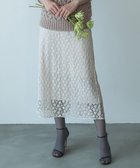 【自由区/JIYU-KU】の【カトリエムブーケ】Fleurs flottantes フラワーモチーフスカート エクリュ|ID: prp329100004716813 ipo3291000000034080082