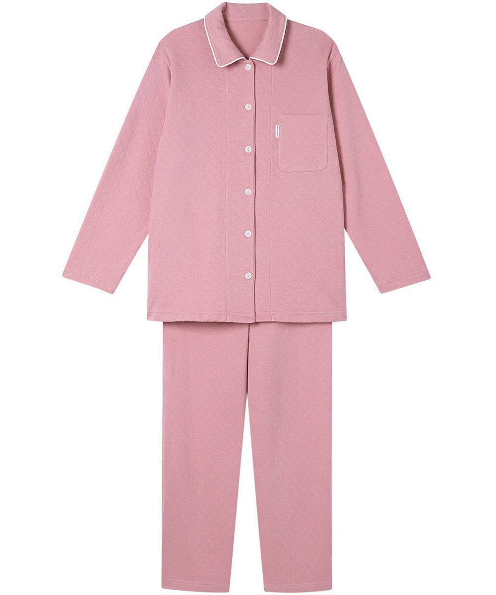 【ワコール 睡眠科学/wacoal suimin】の【ふわごころ(R)パジャマ】 長袖・長ズボン しっとりなめらか ふわふわ触感 YDW420 睡眠科学/ワコール インテリア・キッズ・メンズ・レディースファッション・服の通販 founy(ファニー) 　ファッション　Fashion　レディースファッション　Fashion for Women　トップス・カットソー　Cut & Sew Tops　なめらか　Smooth, Silky Texture　インド　Indian Textile　キルト　Quilt, Quilted Fabric　パジャマ　Pajamas, Sleepwear　ボトム　Bottoms, Lower Wear　長袖　Long Sleeve, Full Sleeve　ロマンピンク|ID: prp329100004716820 ipo3291000000034080123