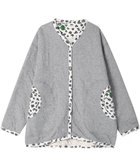 【ツモリチサト スリープ/tsumori chisato SLEEP】のツモリチサト カーディガン キルトニット素材(本体) あったか 長袖 ルームウェア レディース URW431 /ワコール グレー|ID: prp329100004716822 ipo3291000000035711895