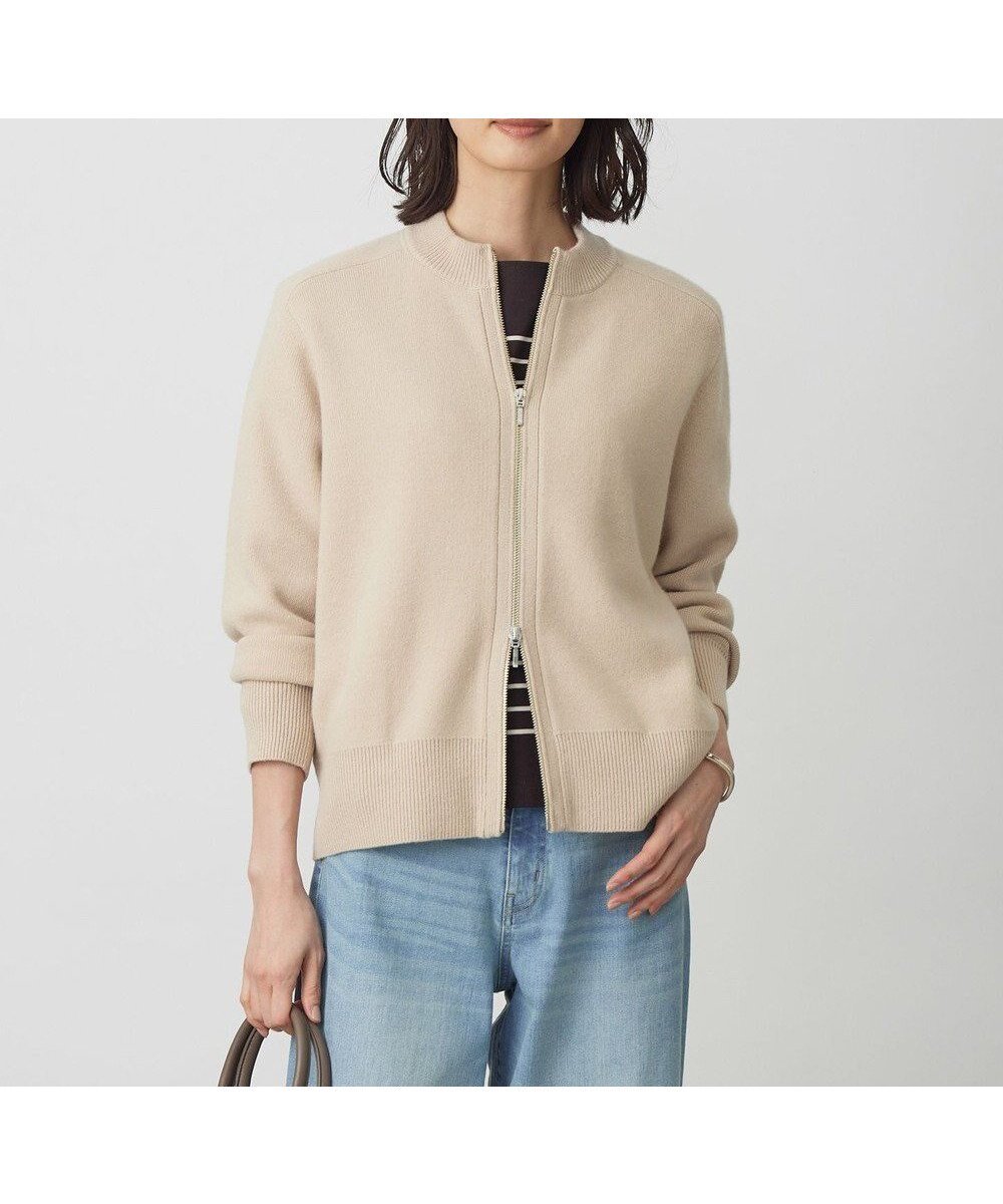 【ジェイ プレス/J.PRESS】のCAT ジップアップ ブルゾン ニット インテリア・キッズ・メンズ・レディースファッション・服の通販 founy(ファニー) ファッション Fashion レディースファッション Fashion for Women アウター Coat / Outerwear Collection ブルゾンジャケット・スポーティアウター Blouson Jackets トップス・カットソー Cut & Sew Tops ニット Knit Tops & Sweaters なめらか Smooth, Silky Texture シンプル Simple, Minimal ジップ Zip, Zipper ジップアップ Zip-Up, Full Zip セーター Sweater, Knitwear ブルゾン Blouson, Bomber Jacket A/W・秋冬 Autumn/Winter ベージュ系|ID: prp329100004716828 ipo3291000000034080255