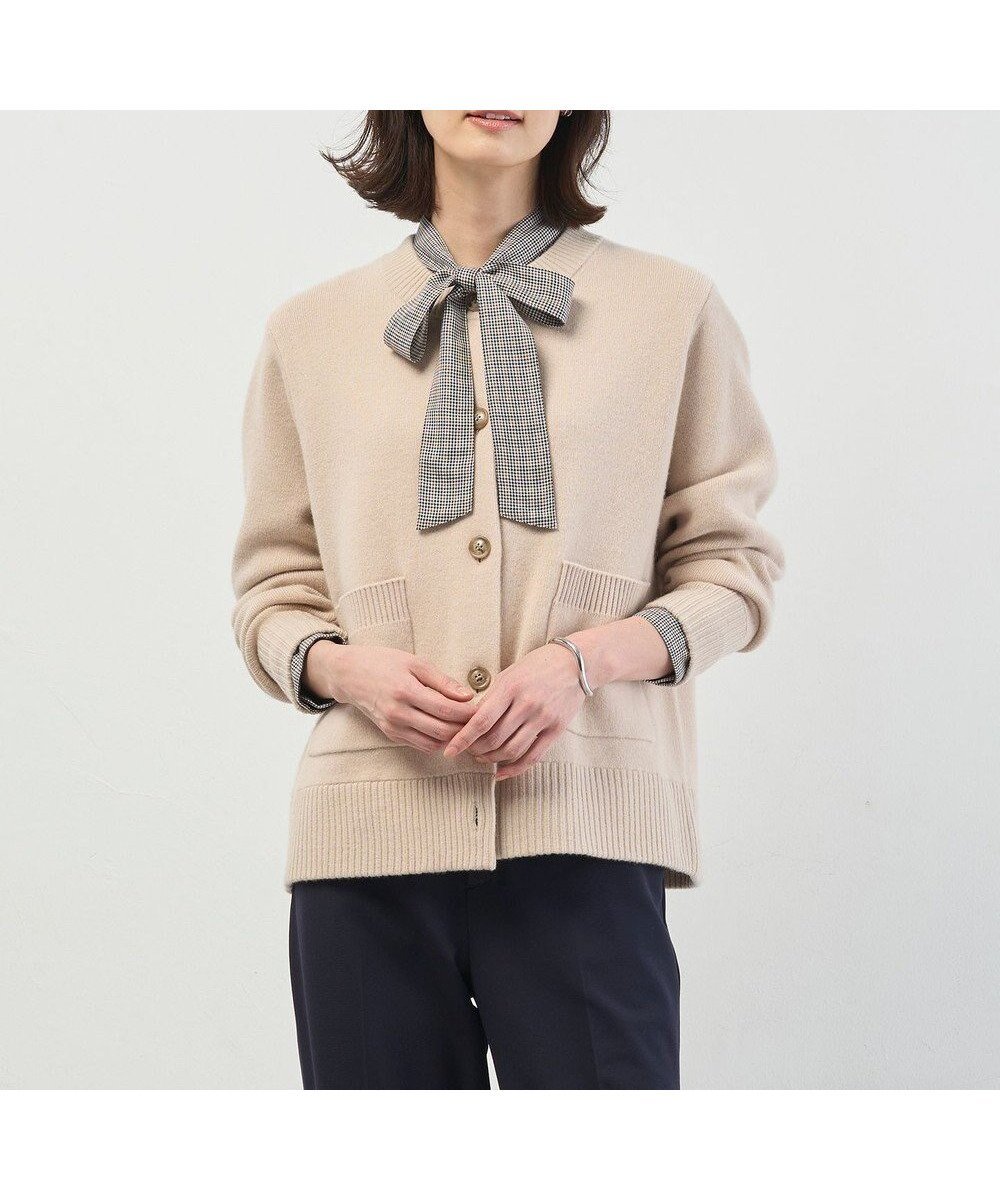 【ジェイ プレス/J.PRESS】のCAT ニット カーディガン インテリア・キッズ・メンズ・レディースファッション・服の通販 founy(ファニー) ファッション Fashion レディースファッション Fashion for Women トップス・カットソー Cut & Sew Tops ニット Knit Tops & Sweaters カーディガン・羽織り Layered Style Cardigans カーディガン Cardigan, Knitwear セーター Sweater, Knitwear バランス Balance, Style Balance ベーシック Basic, Essential ポケット Pocket, Pocket Detail エレガント 上品 Elegant A/W・秋冬 Autumn/Winter ベージュ系|ID: prp329100004716832 ipo3291000000034326955