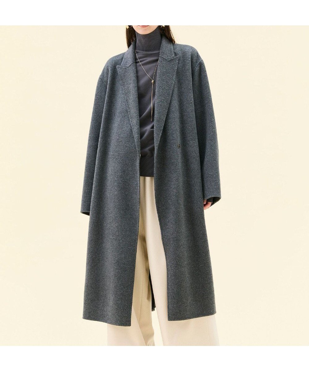 【ベイジ,/BEIGE,】のZION / ウールロングチェスターコート インテリア・キッズ・メンズ・レディースファッション・服の通販 founy(ファニー) 　ファッション　Fashion　レディースファッション　Fashion for Women　アウター　Coat / Outerwear Collection　コート・ロングコート・ピーコート　Long Coats, Peacoats & More　レディースジャケット・軽アウター　Jackets　チェスターコート・ロング丈アウター　Chester Coats / Chesterfield Long Coats　インナー　Innerwear　秋　Autumn　ジャケット　Jacket, Outerwear　チェスターコート　Chester Coat, Long Coat　デニム　Denim, Jeans Material　フロント　Front, Front Design　ロング　Long, Long-Length　A/W・秋冬　Autumn/Winter　新作・新入荷　New Arrivals / New In　Charcoal|ID: prp329100004716833 ipo3291000000034080283