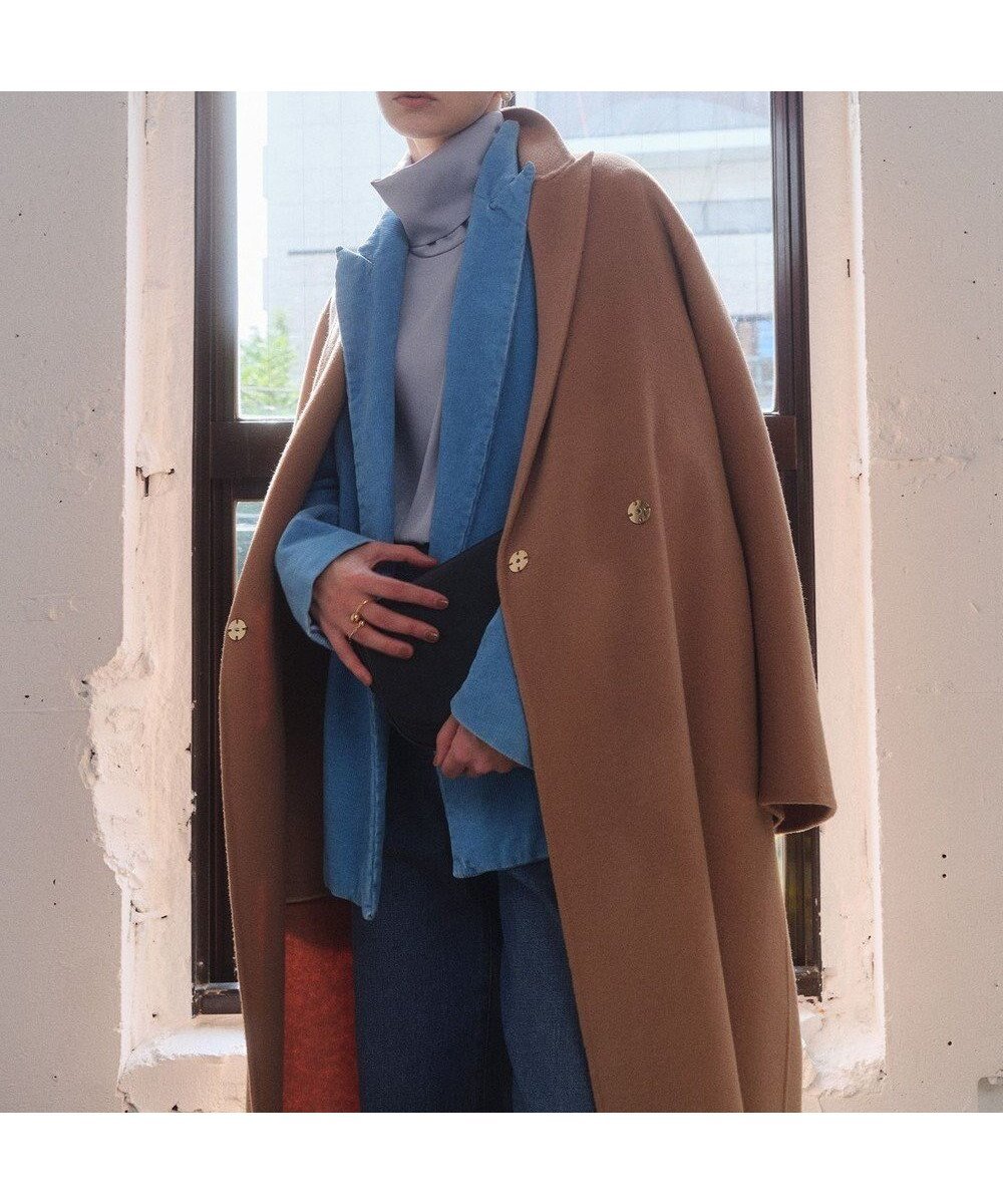 【ベイジ,/BEIGE,】のZION / ウールロングチェスターコート インテリア・キッズ・メンズ・レディースファッション・服の通販 founy(ファニー) 　ファッション　Fashion　レディースファッション　Fashion for Women　アウター　Coat / Outerwear Collection　コート・ロングコート・ピーコート　Long Coats, Peacoats & More　レディースジャケット・軽アウター　Jackets　チェスターコート・ロング丈アウター　Chester Coats / Chesterfield Long Coats　インナー　Innerwear　秋　Autumn　ジャケット　Jacket, Outerwear　チェスターコート　Chester Coat, Long Coat　デニム　Denim, Jeans Material　フロント　Front, Front Design　ロング　Long, Long-Length　A/W・秋冬　Autumn/Winter　Camel|ID: prp329100004716833 ipo3291000000035568252