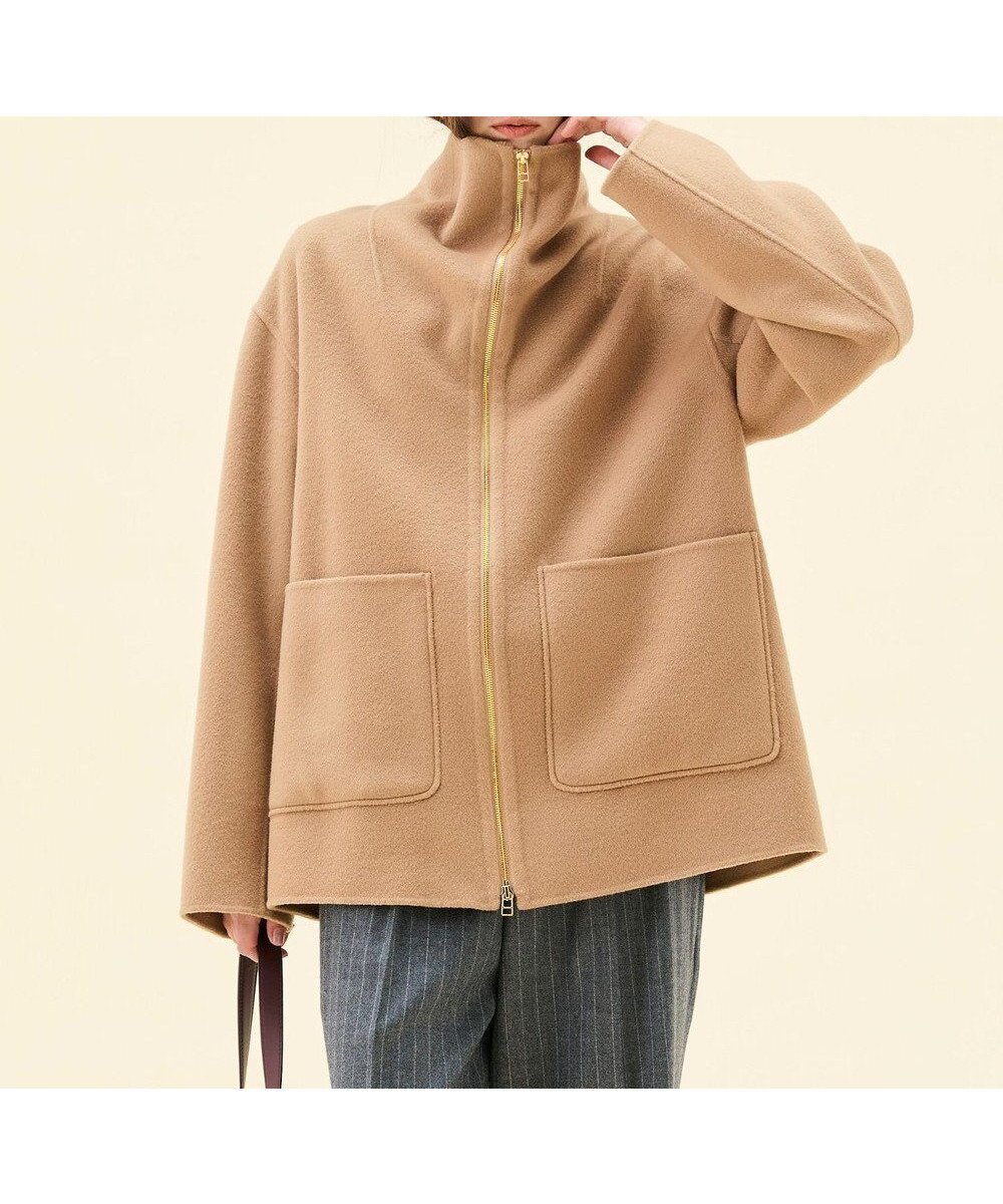 【ベイジ,/BEIGE,】のZION / ウールスタンドカラーショートコート インテリア・キッズ・メンズ・レディースファッション・服の通販 founy(ファニー) 　ファッション　Fashion　レディースファッション　Fashion for Women　アウター　Coat / Outerwear Collection　コート・ロングコート・ピーコート　Long Coats, Peacoats & More　レディースジャケット・軽アウター　Jackets　インナー　Innerwear　ショート　Short, Short Length　ジャケット　Jacket, Outerwear　スタンド　Stand Collar, Upright Stand　デニム　Denim, Jeans Material　フロント　Front, Front Design　ポケット　Pocket, Pocket Detail　ロング　Long, Long-Length　A/W・秋冬　Autumn/Winter　新作・新入荷　New Arrivals / New In　Camel|ID: prp329100004716834 ipo3291000000034080287