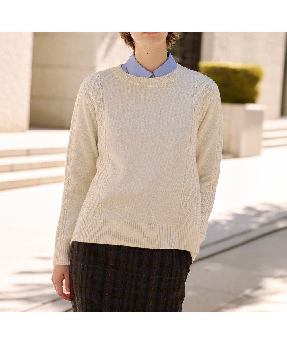 【ジェイ プレス/J.PRESS】の【WEB限定カラーあり】CAT クルーネック ニット インテリア・キッズ・メンズ・レディースファッション・服の通販 founy(ファニー) ファッション Fashion レディースファッション Fashion for Women トップス・カットソー Cut & Sew Tops ニット Knit Tops & Sweaters イエロー Yellow シンプル Simple, Minimal セーター Sweater, Knitwear バランス Balance, Style Balance エレガント 上品 Elegant A/W・秋冬 Autumn/Winter オフ系|ID: prp329100004716837 ipo3291000000034474977