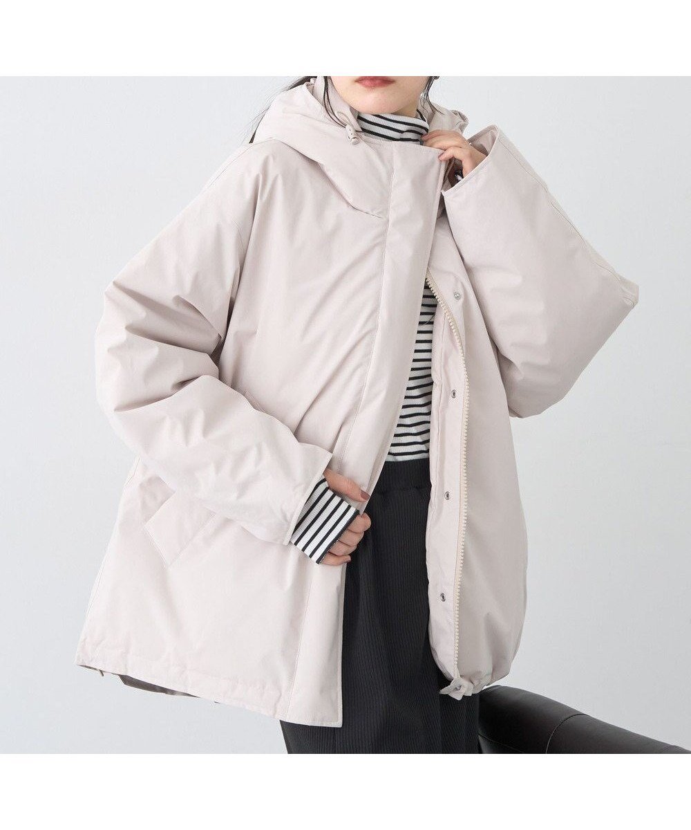 【アースミュージックアンドエコロジー/earth music&ecology】のフーデットパファーコート インテリア・キッズ・メンズ・レディースファッション・服の通販 founy(ファニー) 　ファッション　Fashion　レディースファッション　Fashion for Women　アウター　Coat / Outerwear Collection　コート・ロングコート・ピーコート　Long Coats, Peacoats & More　レディースジャケット・軽アウター　Jackets　ジャケット　Jacket, Outerwear　ダウン　Down, Puffer　フォルム　Silhouette, Form　ポケット　Pocket, Pocket Detail　A/W・秋冬　Autumn/Winter　Beige|ID: prp329100004716841 ipo3291000000035411802