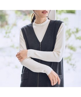 【エニー/ANY】の【6色展開】フリルネックニット 人気、トレンドファッション・服の通販 founy(ファニー) ファッション Fashion レディースファッション Fashion for Women トップス・カットソー Cut & Sew Tops ニット Knit Tops & Sweaters アクリル Acrylic Material インナー Innerwear シンプル Simple, Minimal セーター Sweater, Knitwear フリル Frill, Ruffle 洗える Machine Washable A/W・秋冬 Autumn/Winter |ID:prp329100004716846