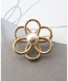 【ティアクラッセ/Tiaclasse】の【安田美沙子さんスタイリングアイテム】フラワーモチーフブローチ ゴールド|ID: prp329100004716853 ipo3291000000034080371