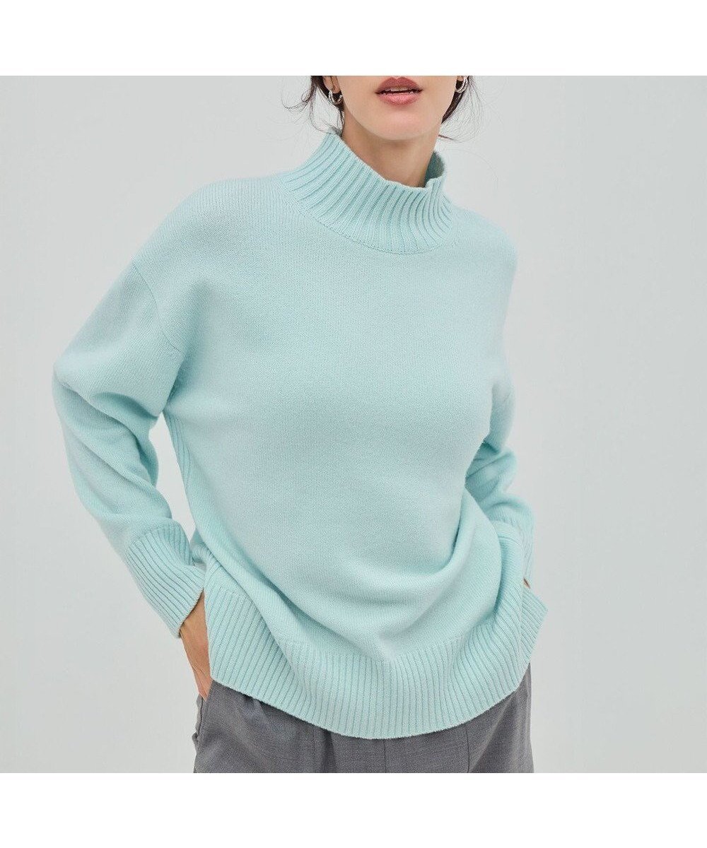 【23区/NIJYUSANKU】の【見上愛さんコラボカラー/Oggi掲載】カシミヤブレンド ハイネック ニット インテリア・キッズ・メンズ・レディースファッション・服の通販 founy(ファニー) 雑誌掲載アイテム Magazine Picks & Fashion Features ファッション雑誌 Fashion Magazines オッジ Oggi ファッション Fashion レディースファッション Fashion for Women トップス・カットソー Cut & Sew Tops ニット Knit Tops & Sweaters イタリア Italy 12月号 December Issue シンプル Simple, Minimal スリット Slit, Slit Detail セーター Sweater, Knitwear 雑誌 Magazine, Fashion Magazine ハイネック High Neck, Mock Neck パープル Purple, Violet フロント Front, Front Design ラウンド Round, Round Neck A/W・秋冬 Autumn/Winter 冬 Winter / This Winter エレガント 上品 Elegant 2025年 2025 2025-2026秋冬・A/W Autumn/Winter 2025–26 AW25–26 ライトグリーン系|ID: prp329100004716854 ipo3291000000034485559