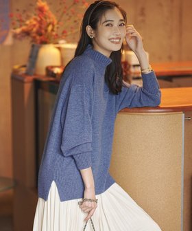 【23区/NIJYUSANKU】の【見上愛さんコラボカラー/Oggi12月号掲載】カシミヤブレンド ハイネック ニット 人気、トレンドファッション・服の通販 founy(ファニー) 雑誌掲載アイテム Magazine Picks & Fashion Features ファッション雑誌 Fashion Magazines オッジ Oggi ファッション Fashion レディースファッション Fashion for Women トップス・カットソー Cut & Sew Tops ニット Knit Tops & Sweaters イタリア Italy 12月号 December Issue シンプル Simple, Minimal スリット Slit, Slit Detail セーター Sweater, Knitwear 雑誌 Magazine, Fashion Magazine ハイネック High Neck, Mock Neck パープル Purple, Violet フロント Front, Front Design ラウンド Round, Round Neck A/W・秋冬 Autumn/Winter 冬 Winter / This Winter エレガント 上品 Elegant 2025年 2025 2025-2026秋冬・A/W Autumn/Winter 2025–26 AW25–26 |ID:prp329100004716854