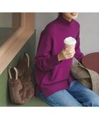 【23区/NIJYUSANKU】の【見上愛さんコラボカラー/Oggi12月号掲載】カシミヤブレンド ハイネック ニット [見上愛さんコラボカラー]パープル系|ID: prp329100004716854 ipo3291000000034567952