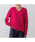 【23区/NIJYUSANKU】の【洗える】カシミヤブレンド Vネック ニット マゼンタ系|ID:prp329100004716855
