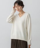 【23区/NIJYUSANKU】の【洗える】カシミヤブレンド Vネック ニット ホワイト系|ID:prp329100004716855